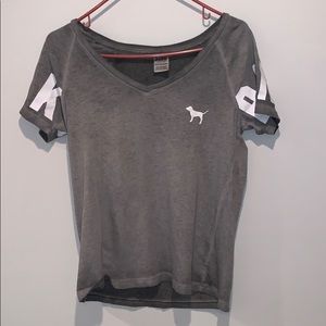 Victoria secret pink shirt sleeve top